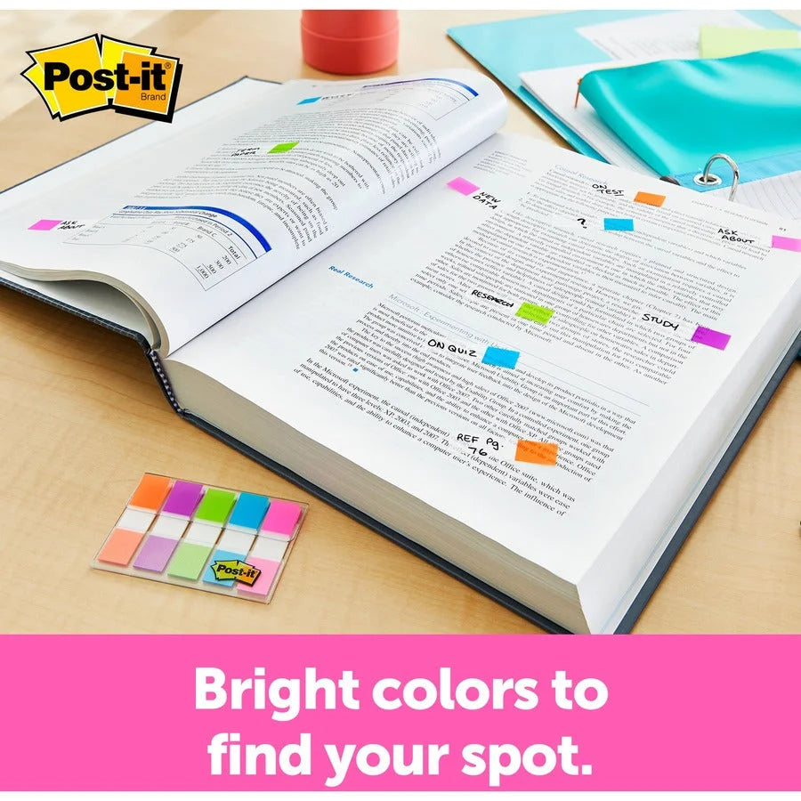 Post-it® Flag Value Pack - 328 Flags - Assorted Colors - Dispenser Included - Indexing