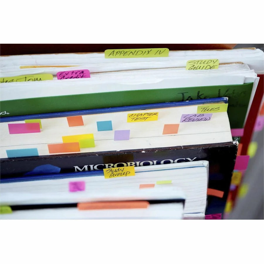 Post-it® Flags: 1’’ x 1 3/4’’ White Flags - Removable Self-adhesive - 100/Pack - Indexing