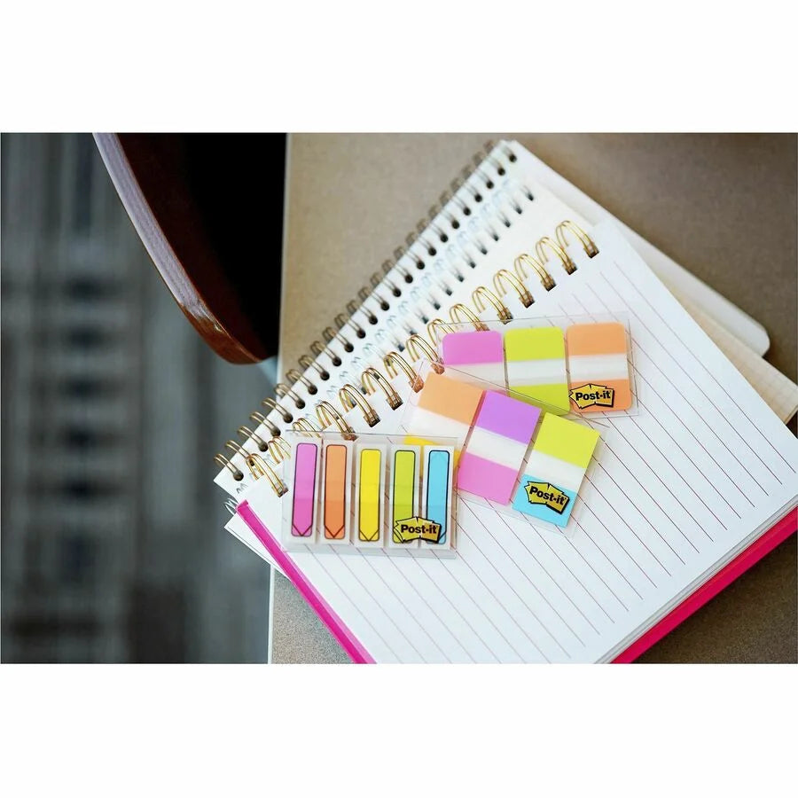 Post-it® Flags: 100 Green 1’’ x 1 3/4’’ Rectangle Flags - Removable - Dispenser Included - Indexing