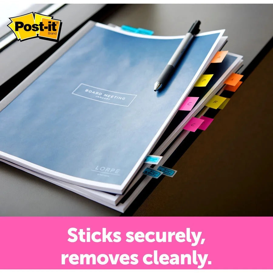 Post-it® Flags: 60-Pack Assorted Colors 1’’ x 1 3/4’’ Self-Adhesive & Removable - Indexing Flags