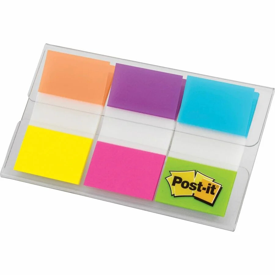 Post-it® Flags: 60-Pack Assorted Colors 1’’ x 1 3/4’’ Self-Adhesive & Removable - Indexing Flags