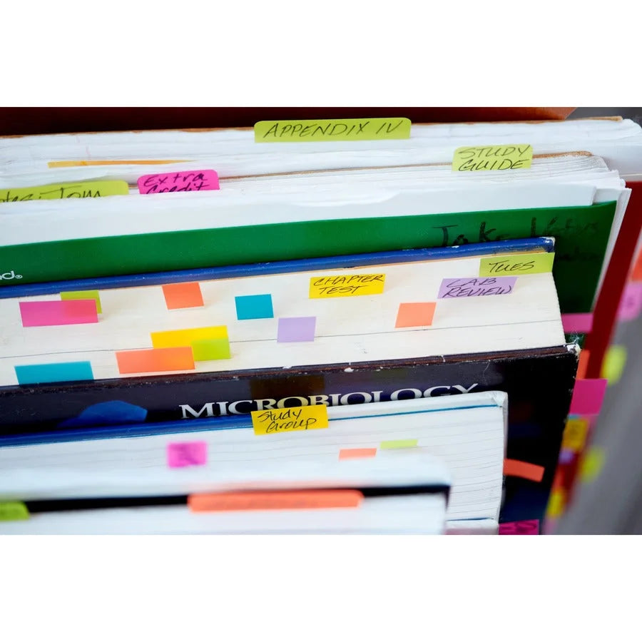 Post-it® Flags: Blue 1’’ x 1 3/4’’ Rectangle Unruled - 100 Pack - Indexing Flags