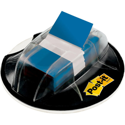 Post-it® Flags Desk Grip Dispenser: 200 Blue 1’’ - Removable Self-adhesive - Indexing
