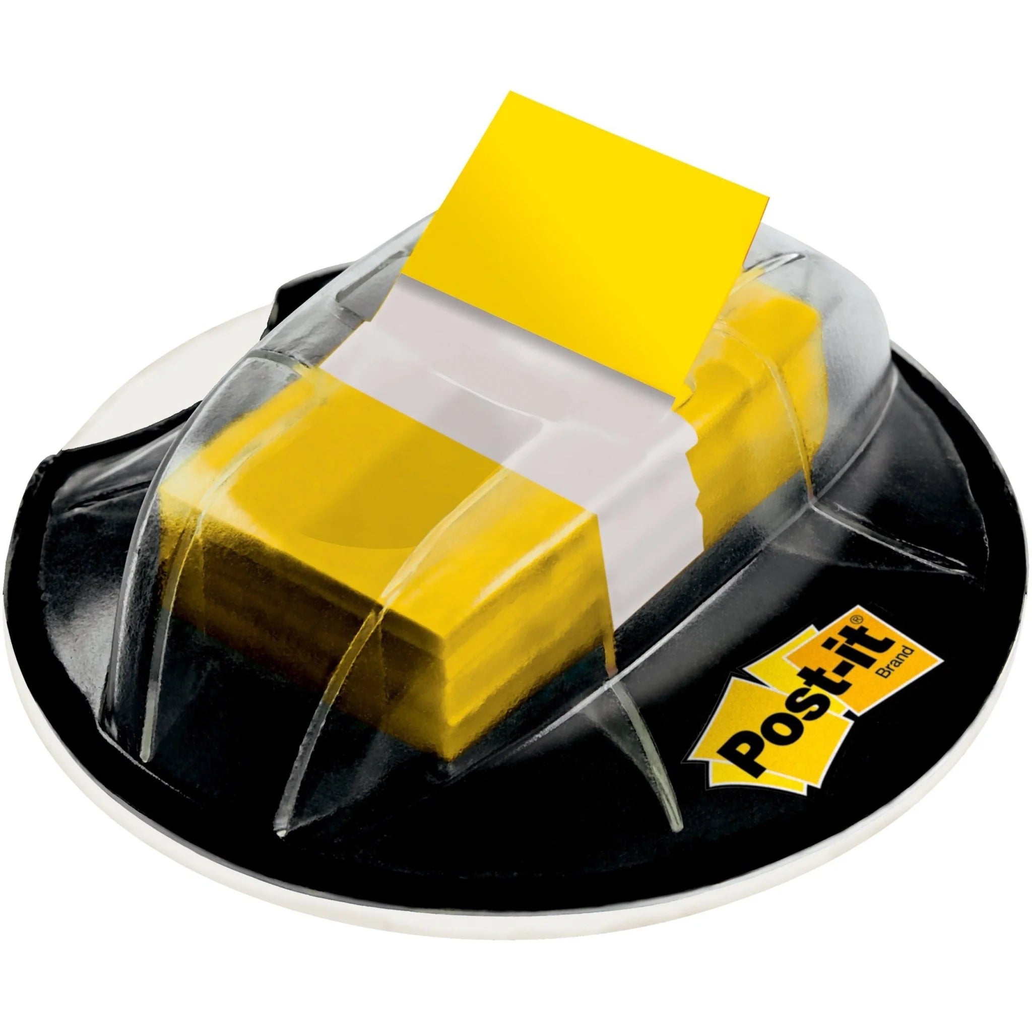 Post-it® Flags Desk Grip Dispenser: 200 Yellow 1’’ - Removable Self-adhesive - Indexing
