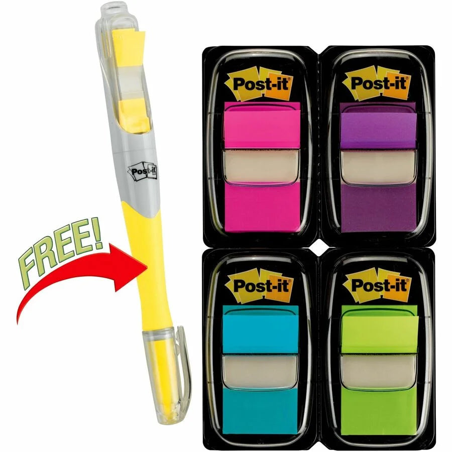 Post-it® Flags Value Pack: 200 Assorted Color with Dispenser - Indexing