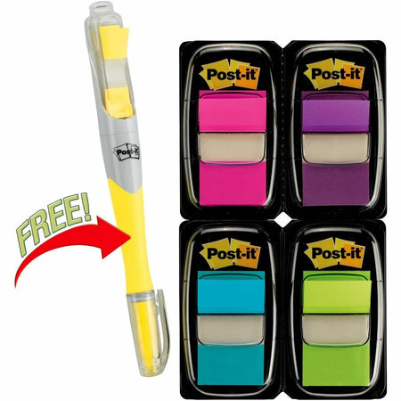 Post-it® Flags Value Pack: 200 Assorted Color with Dispenser - Indexing