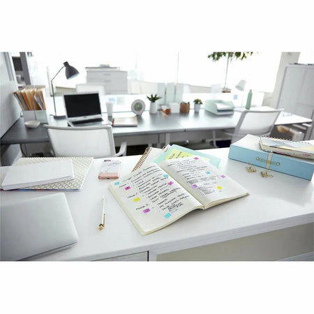 Post-it® Green Flags: 600 Flags 1’’ x 1 3/4’’ Unruled Removable Writable - Dispenser Included - Indexing