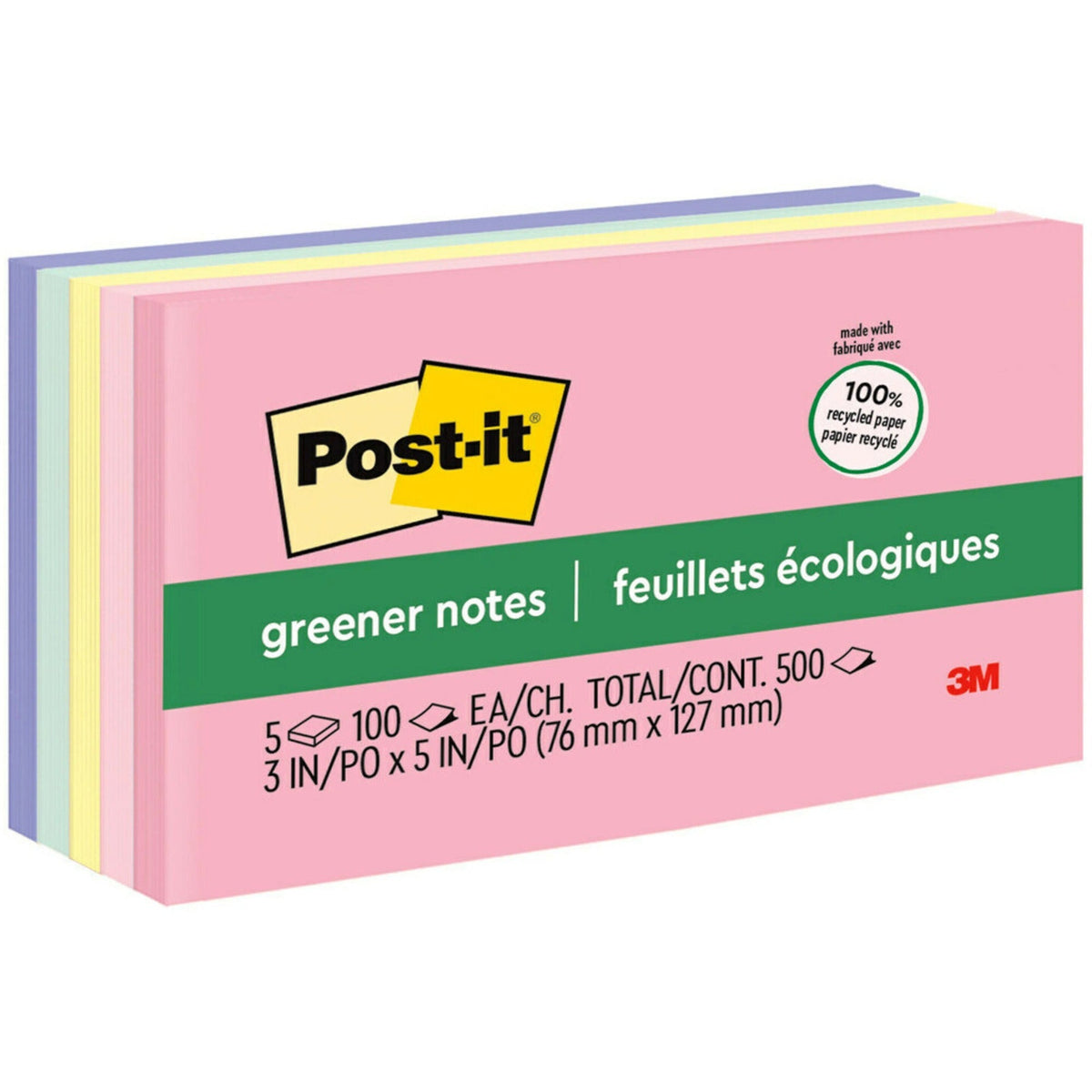 Post-it® Greener Notes - Sweet Sprinkles Color Collection - 2000