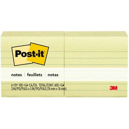 Post-it&reg; Lined Notes - Front