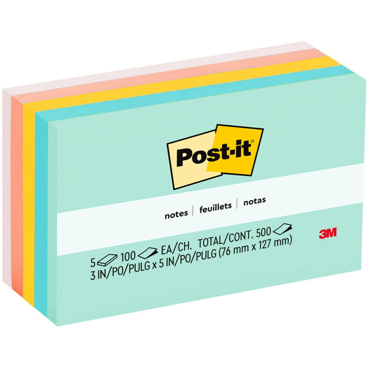 Post-it® Notes - Beachside Café Color Collection - 2000