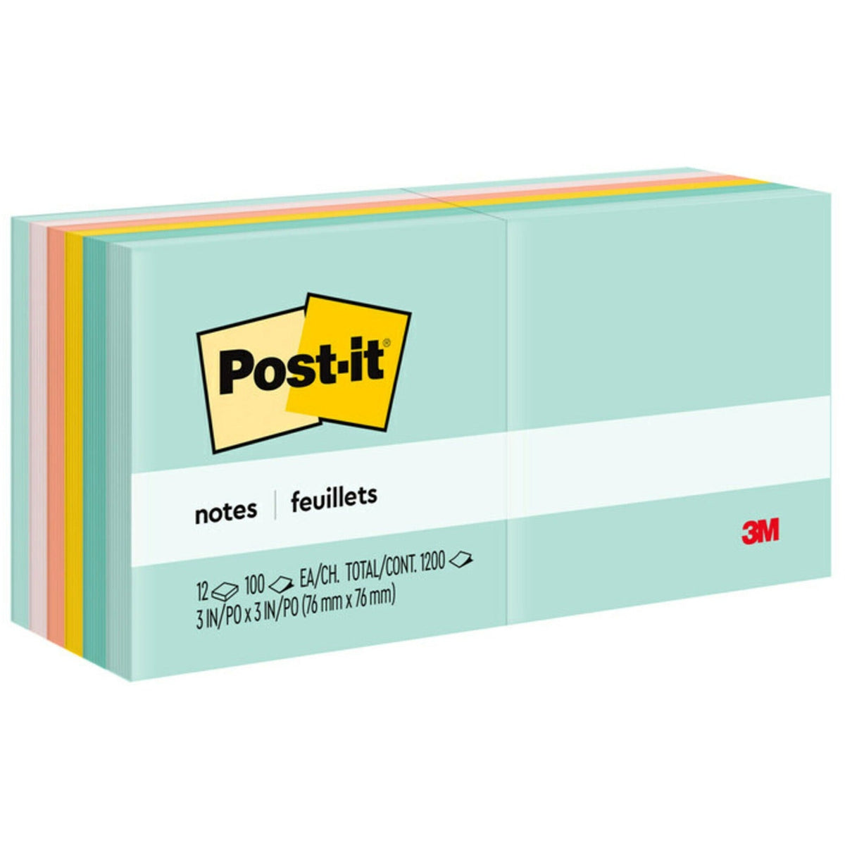 Post-it® Notes - Beachside Café Color Collection - 2000