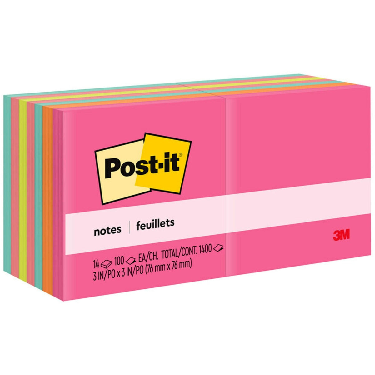 Post-it® Notes - Poptimistic Color Collection - 2000