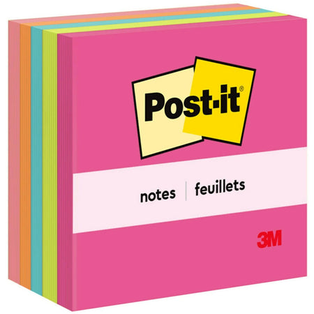 Post-it® Poptimistic Color Collection Flags - 3x3 Square - 5 Pack - Adhesive Notes & Dispensers