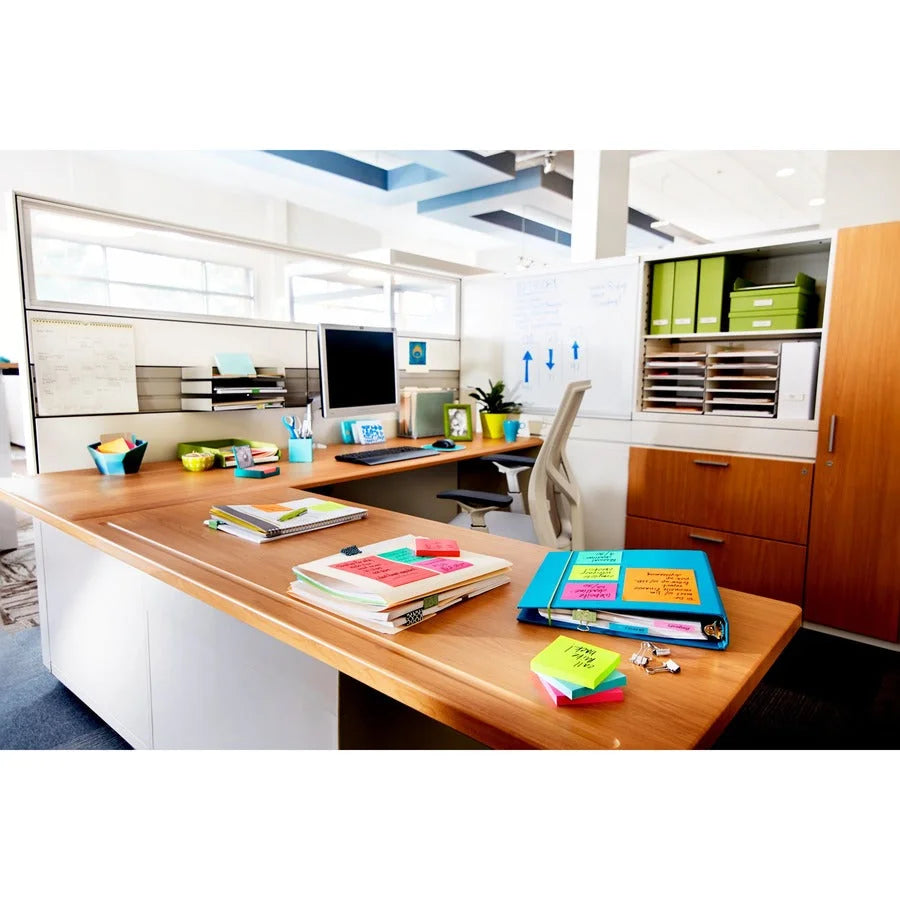Post-it® Poptimistic Color Collection Notes - 4x6 Rectangle Ruled - 5/Pack - Adhesive & Dispensers