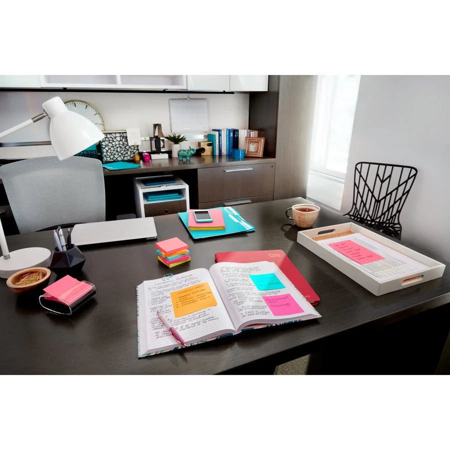 Post-it® Poptimistic Color Collection Notes - 4x6 Rectangle Ruled - 5/Pack - Adhesive & Dispensers