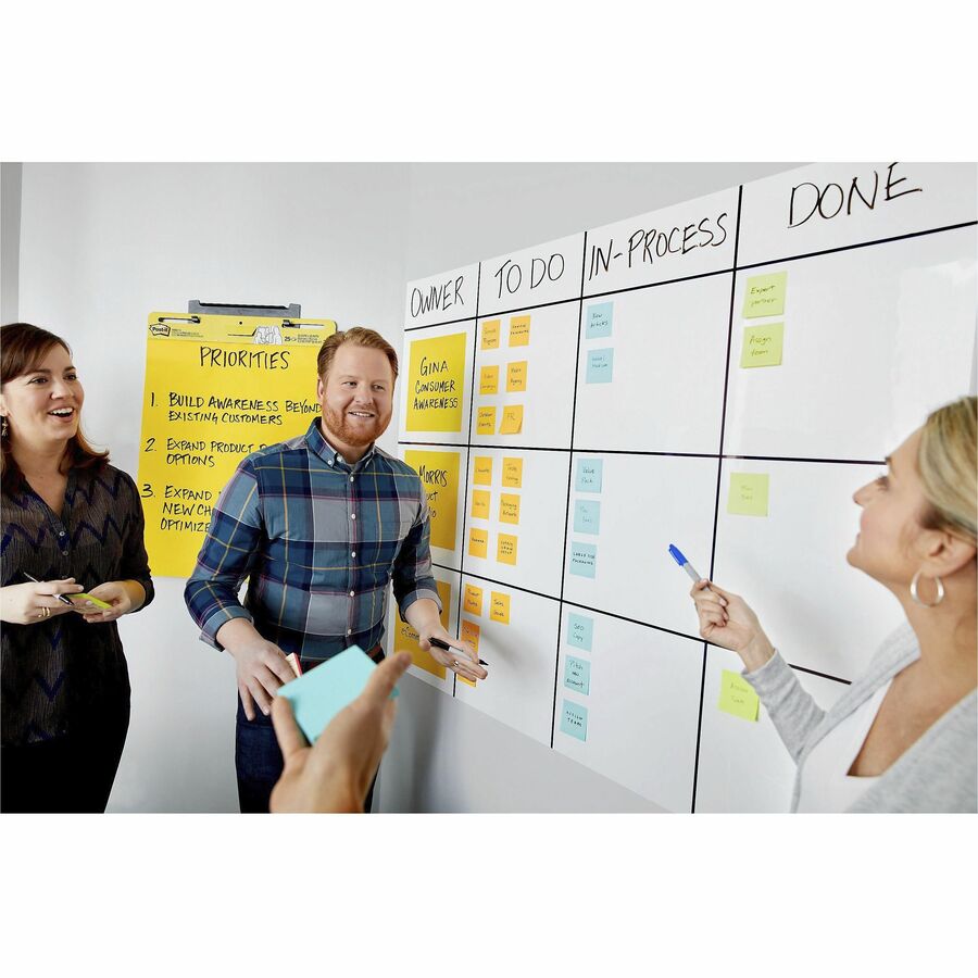 Post-it&reg; Self-Stick Dry-Erase Film Surface - Front