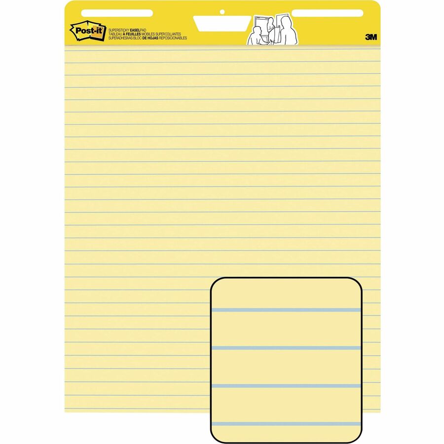 Post-it® Self-Stick Easel Pads with Faint Rule - Left