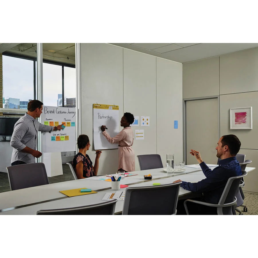 Post-it® Self-Stick Wall Pads: 20 Sheets 20’’ x 23’’ - White Paper - Repositionable - 2/Pack - Easel Pads