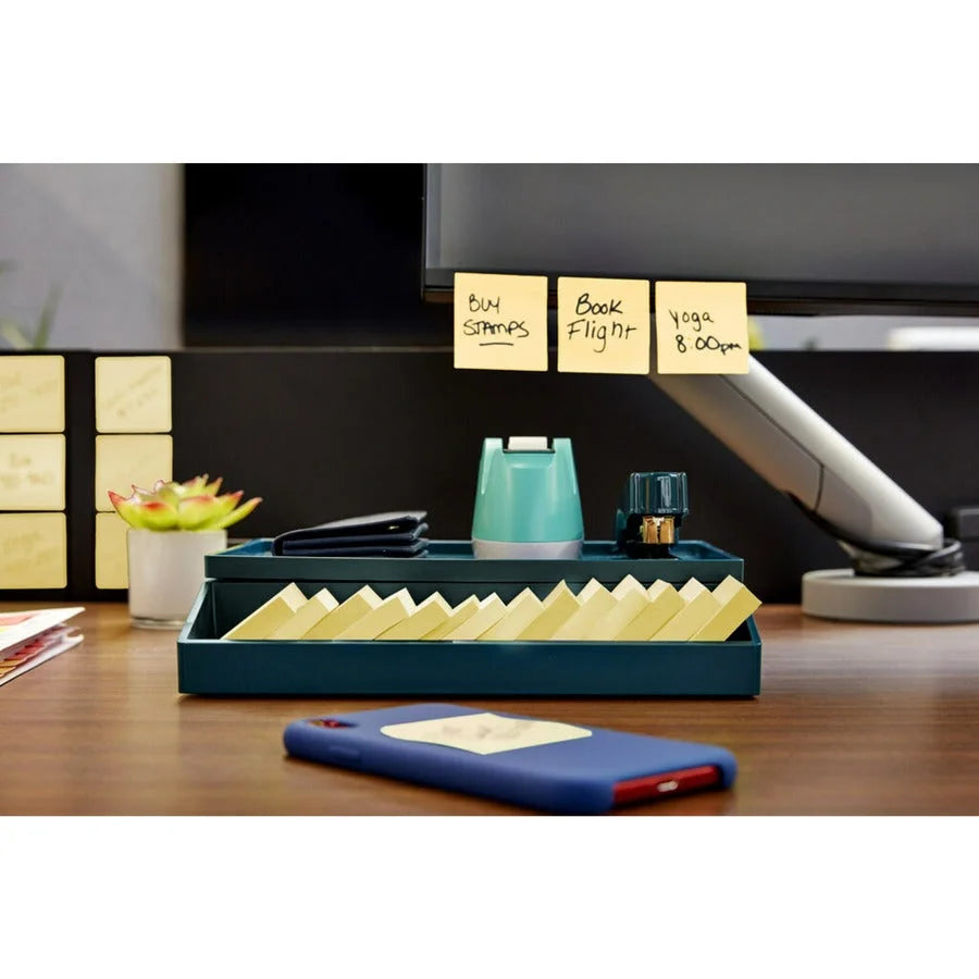 Post-it® Super Sticky Adhesive Notes: 2’’ Square Flags Yellow 90 Sheets - 10 Pack - Notes & Dispensers