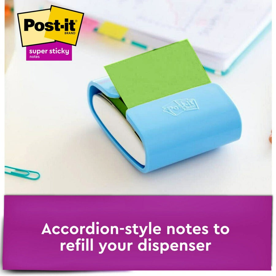 Post-it® Super Sticky Dispenser Notes - Playful Primaries Color Collection - Alternate-Image2