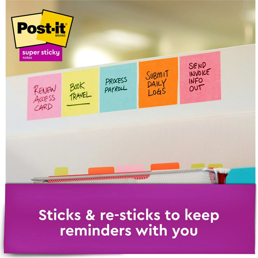 Post-it® Super Sticky Dispenser Notes - Supernova Neons Color Collection - Alternate-Image3