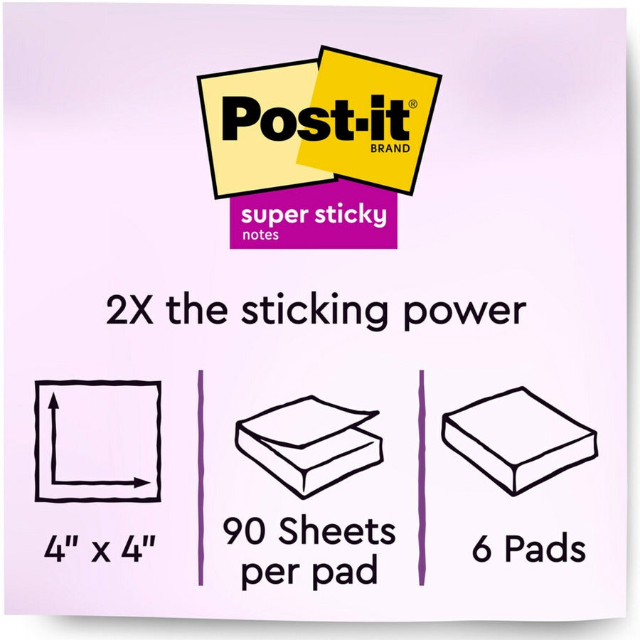 Post-it&reg; Super Sticky Lined Notes - Oasis Color Collection - Alternate-Image1