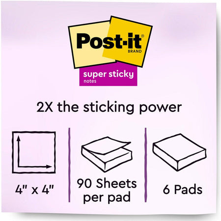 Post-it&reg; Super Sticky Lined Notes - Oasis Color Collection - Alternate-Image1