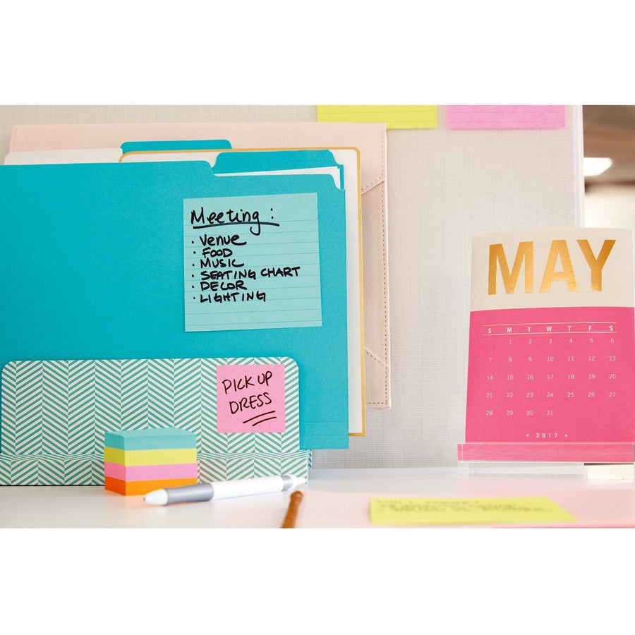 Post-it® Super Sticky Lined Notes - Supernova Neons Color Collection - Alternate-Image1