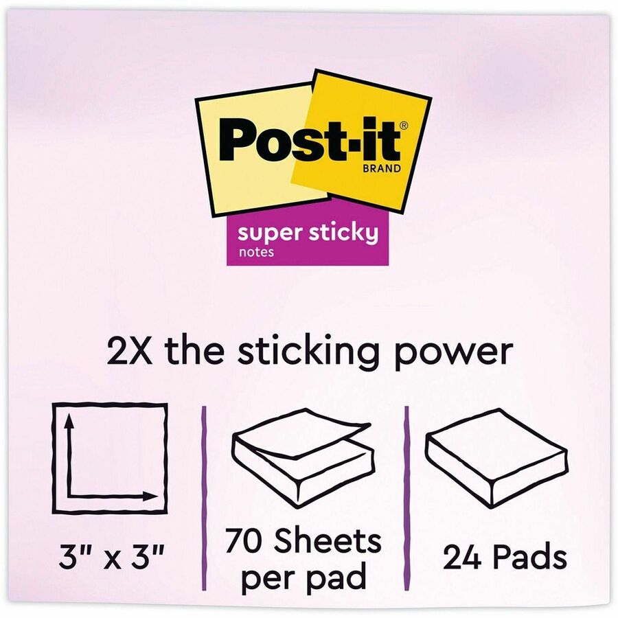 Post-it® Super Sticky Notes Cabinet Pack - Energy Boost Color Collection - Alternate-Image1