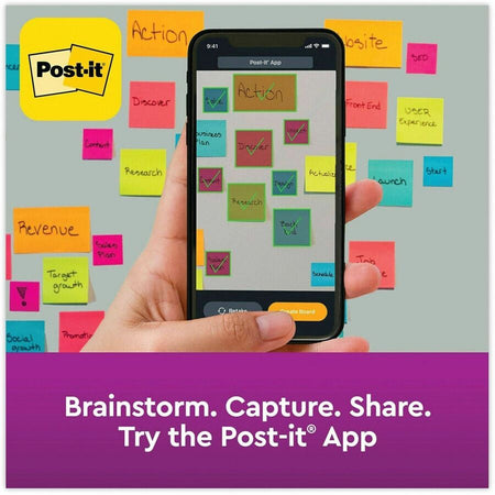 Post-it® Super Sticky Notes Cabinet Pack - Energy Boost Color Collection - Alternate-Image5