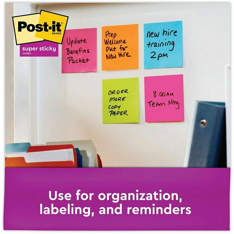 Post-it® Super Sticky Notes Cabinet Pack - Energy Boost Color Collection - Alternate-Image4