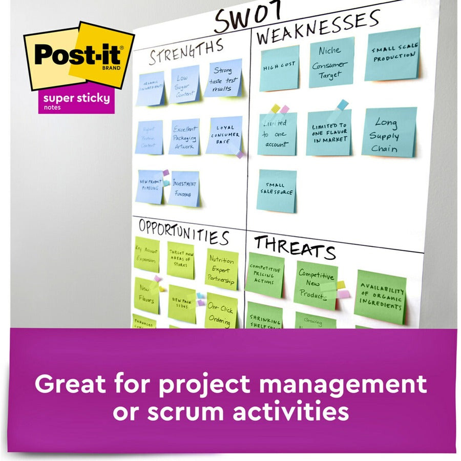 Post-it® Super Sticky Notes Cabinet Pack - Oasis Color Collection - Alternate-Image3