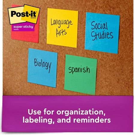 Post-it® Super Sticky Notes Cabinet Pack - Playful Primaries Color Collection - Alternate-Image3