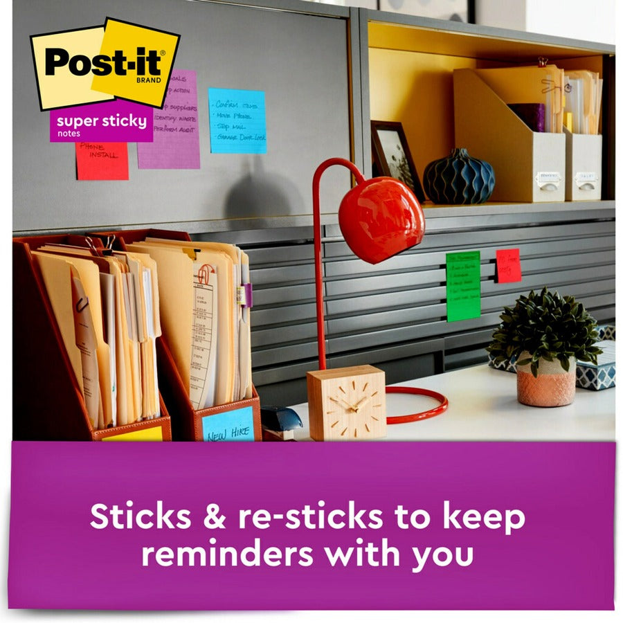 Post-it® Super Sticky Notes Cabinet Pack - Playful Primaries Color Collection - Alternate-Image2