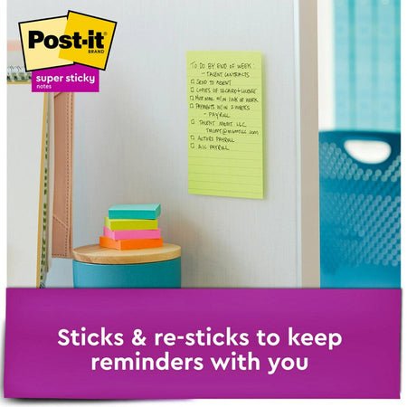 Post-it® Super Sticky Notes - Energy Boost Color Collection - Alternate-Image3