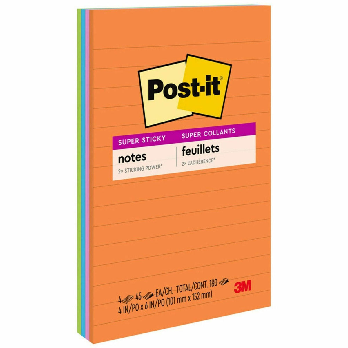 Post-it® Super Sticky Notes - Energy Boost Color Collection - 2000