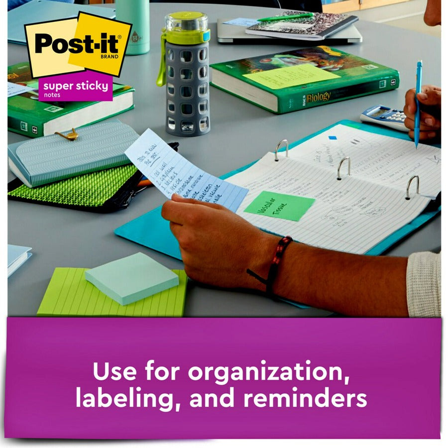 Post-it&reg; Super Sticky Notes - Oasis Color Collection - Alternate-Image4