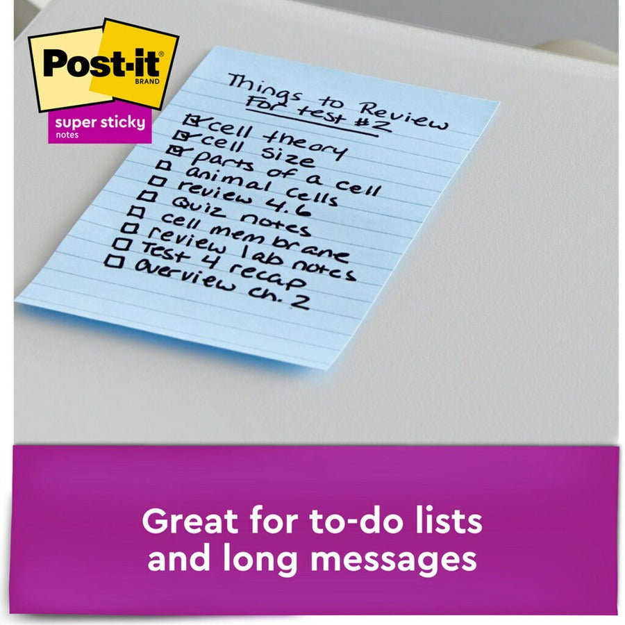 Post-it&reg; Super Sticky Notes - Oasis Color Collection - Alternate-Image3