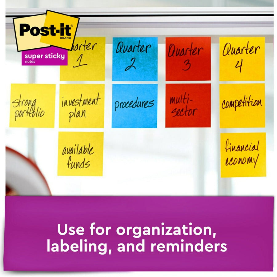 Post-it® Super Sticky Notes - Playful Primaries Color Collection - Alternate-Image4