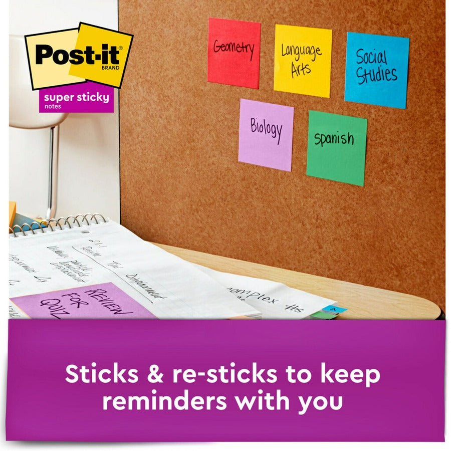 Post-it® Super Sticky Notes - Playful Primaries Color Collection - Alternate-Image2