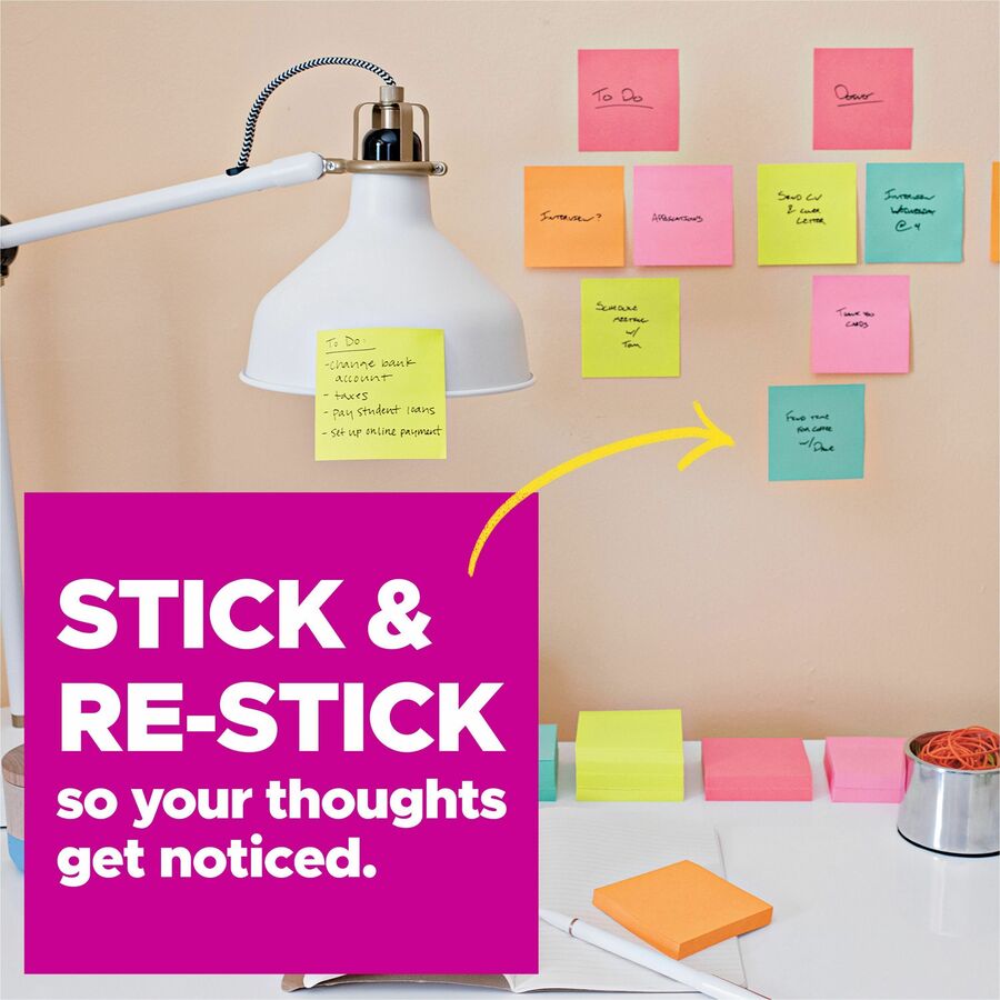 Post-it® Super Sticky Notes - Supernova Neons Color Collection - Right