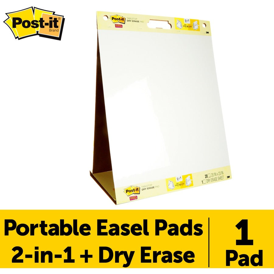 Post-it® Super Sticky Tabletop Easel Pad with Dry Erase Surface - Alternate-Image1