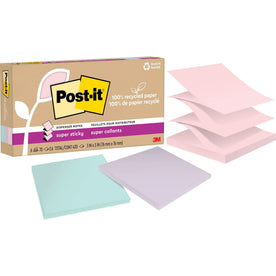 Post-it® Super Sticky Wanderlust Pastel Notes - 3x3 - 70 Sheets - 6 Pack - Adhesive & Dispensers
