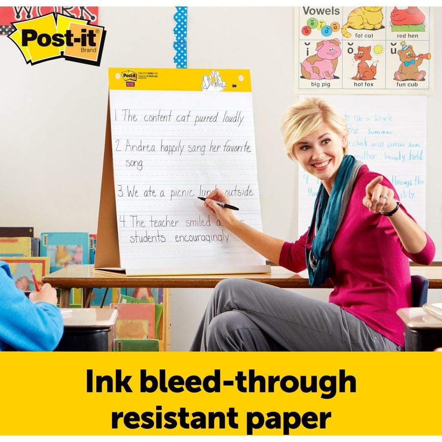 Post-it® Tabletop Easel Pad with Primary Lines - Alternate-Image4