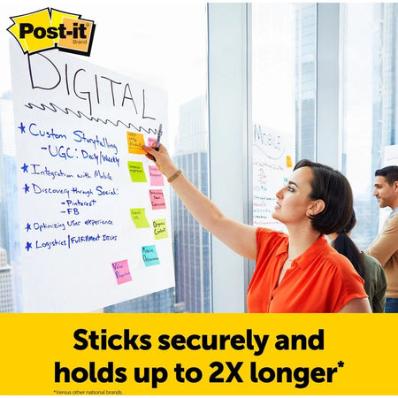 Post-it® Tabletop Easel Pads: 20 Sheets Plain Self-Adhesive - White Paper - Pads