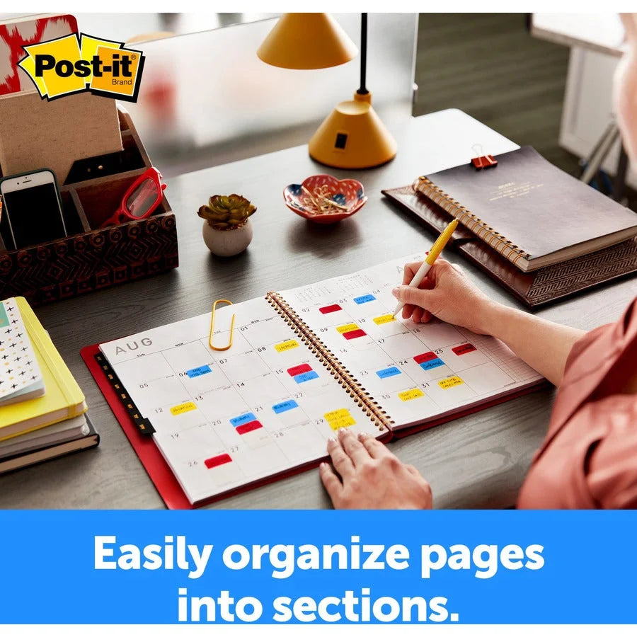 Post-it® Tabs and Flags Combo Pack - Colorful Sticky Adhesive - 136 / Index Accessories & Page Markers