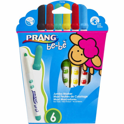 Prang be-be Jumbo Markers: Washable Assorted Ink Set - Art Markers