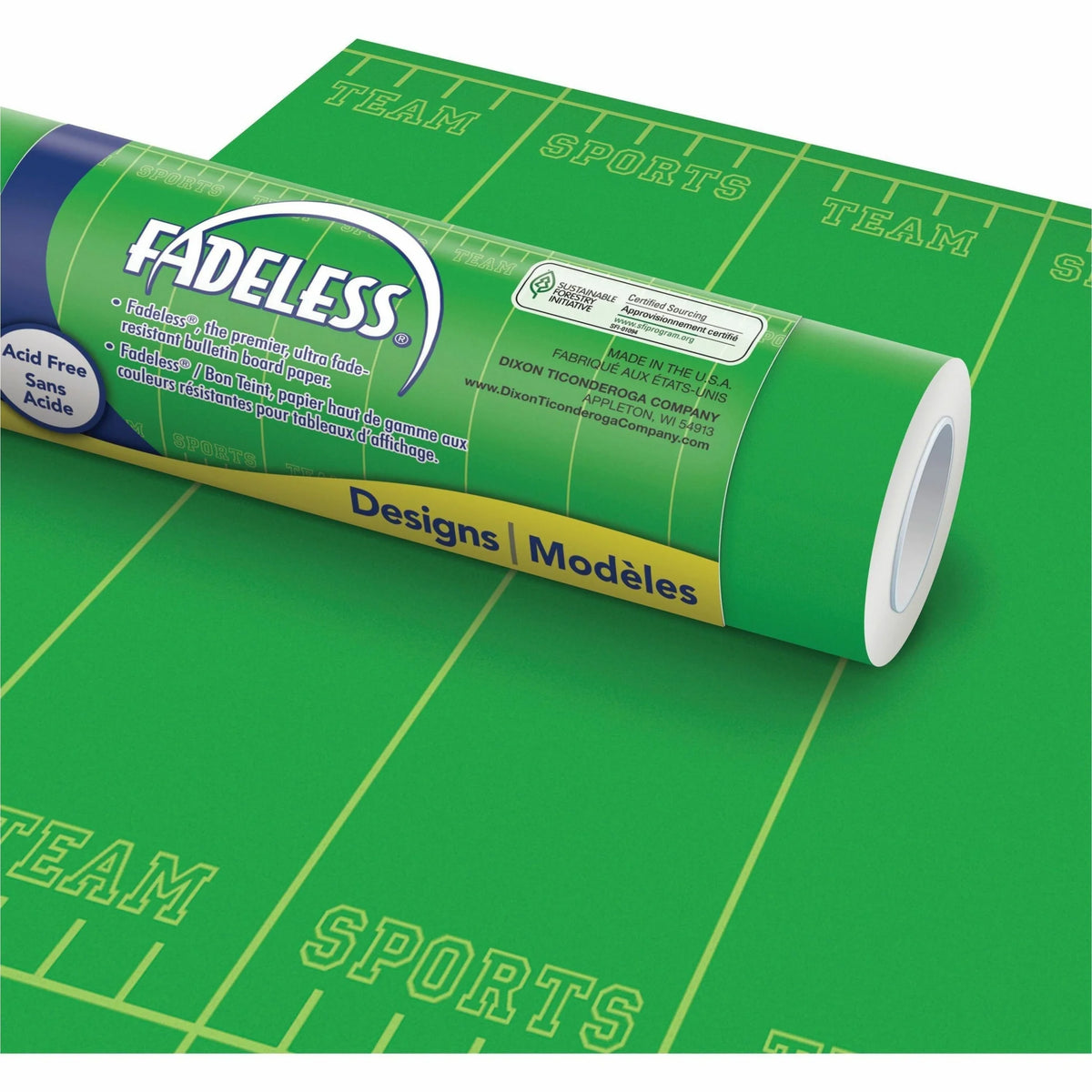 Prang Bulletin Board Paper Roll - Versatile 48’’ x 50 ft - Team Sports - Art Rolls/Tissue