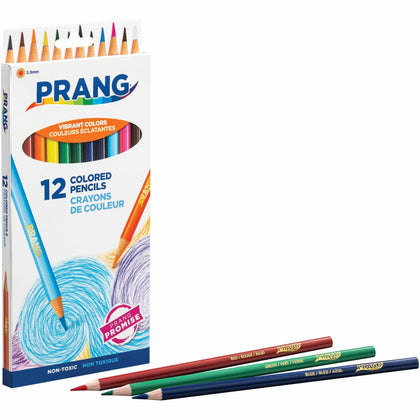Prang Colored Pencils: Assorted Lead & Barrel - 12/Set - Specialty Marking Pencils