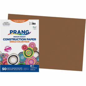 Prang Construction Paper: 12x18 Brown - 50 Sheets - Paper